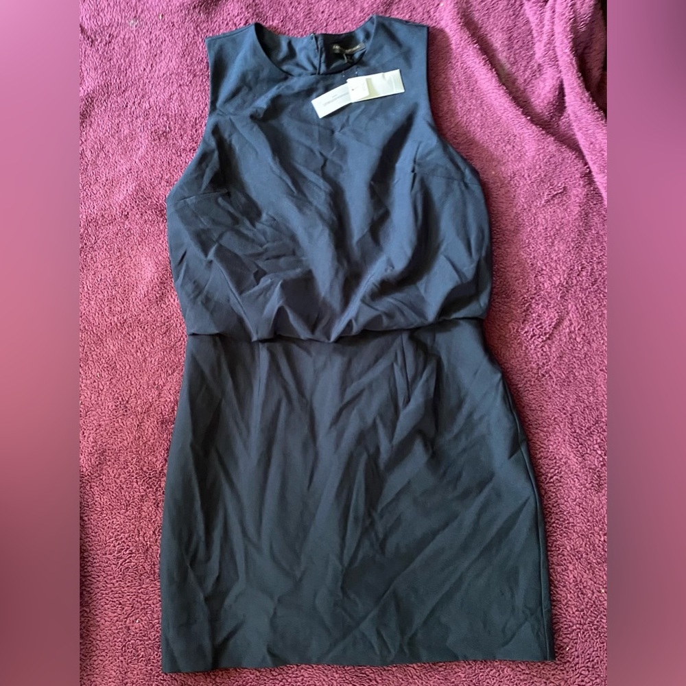 Banana Republic Navy Blue Sleeveless Sheath Dress